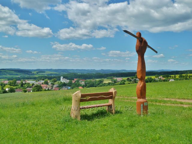 Pohled od "Neznámého lyžaře" k Mistrovicím
