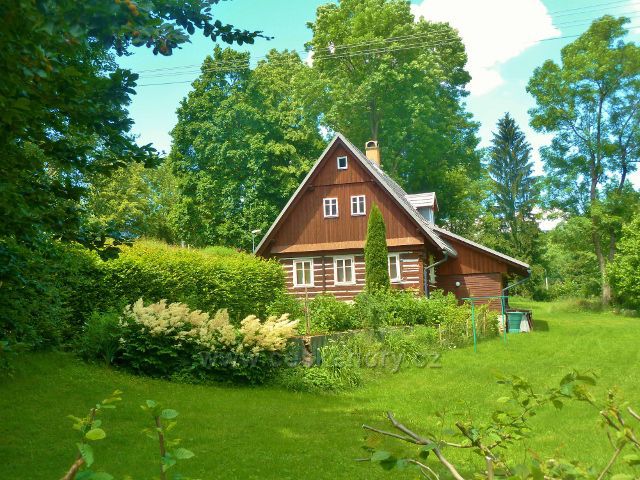 Rokytnice v Orlických horách - roubená chalupa pod Farským kopcem