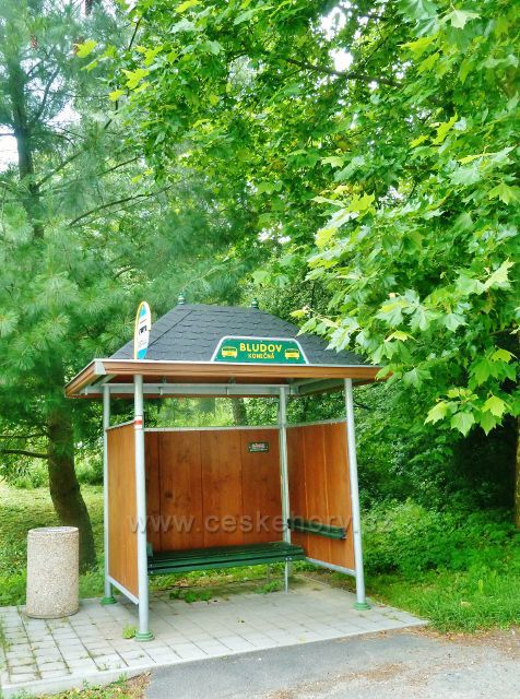 Zastávka autobusu Bludov, Konečná