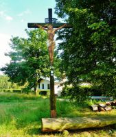 Svratka - dřevěný kříž pod Luckého kopcem