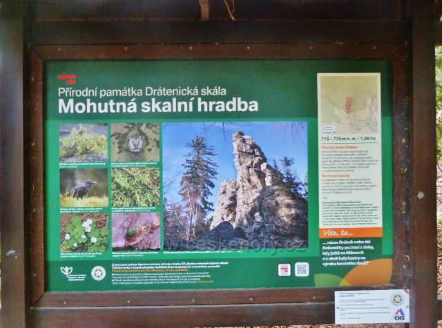 Sněžné - panel PP Drátenická skála