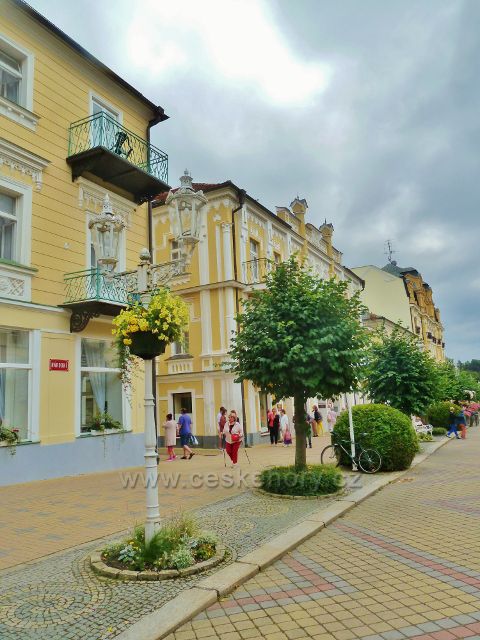 Františkovy Lázně - zeleň na Národní třídě