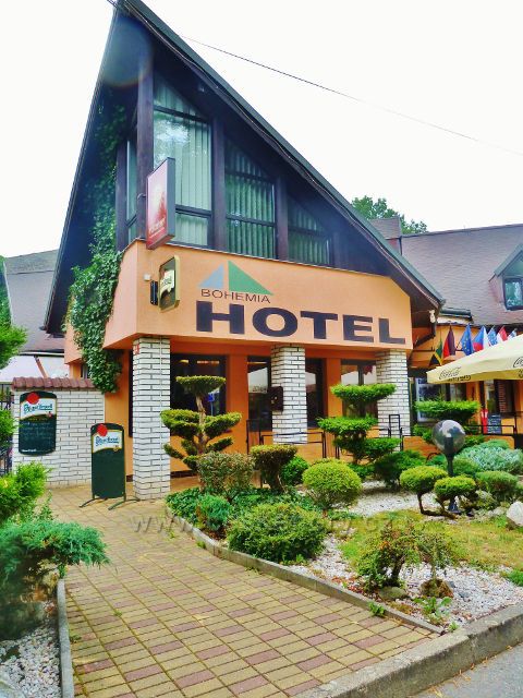 Františkovy Lázně - zeleň před hotelem Bohemia