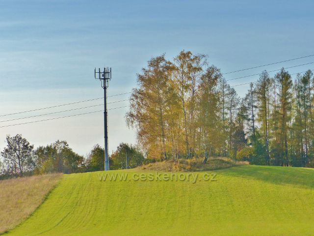 Pastviny - vysílač na vrchu "Nad Obžárem" (562 m.n.m.)