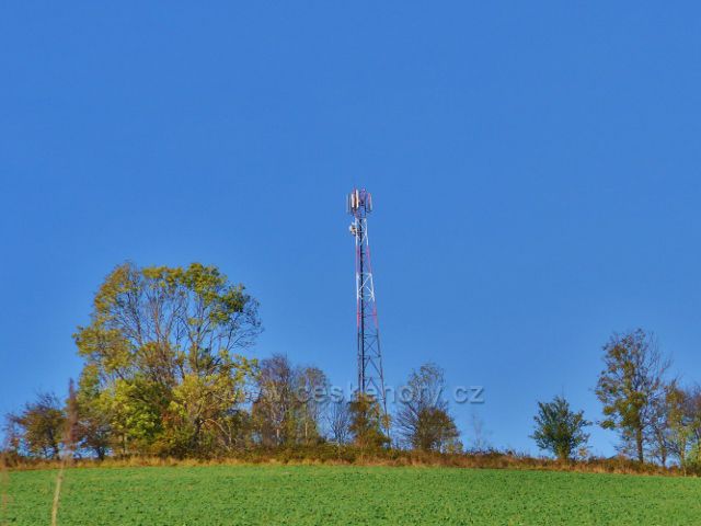 Pastviny - vysílač na vrcholu kopce "Na Vrších"