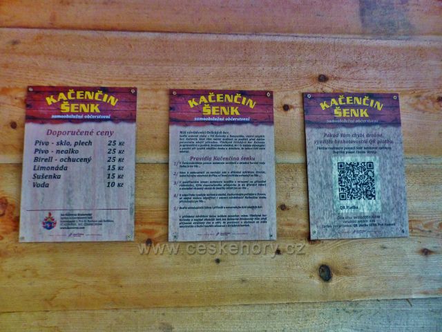 Orlické hory - Kačenčin šenk Pod Homolí. Interiér- pokyny a ceník.