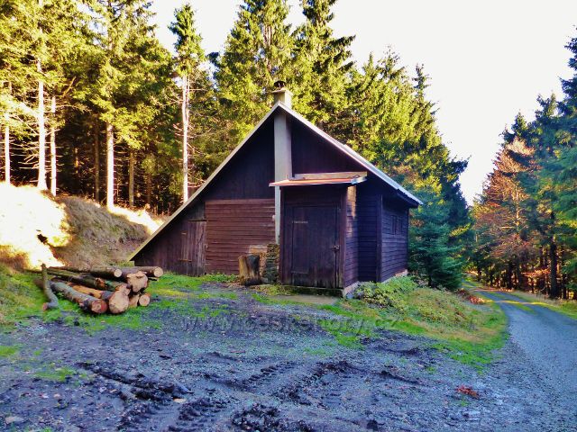 Orlické hory - lovecká chata na úpatí Koruny