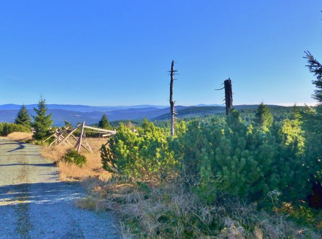 Orlické hory - pohled z vrcholu Koruny(1101 m.n.m.)