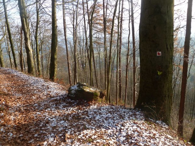 Žampach - stezka úbočím vrchu Žampach k hradní zřícenině