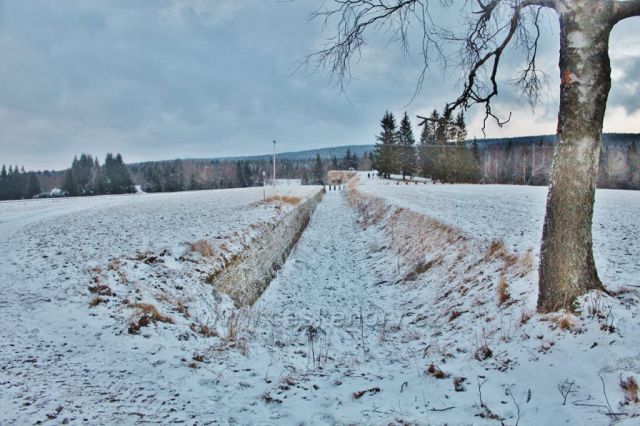 Panské Pole - protitankový příkop u pěchotního srubu &quot;Na Holém&quot;