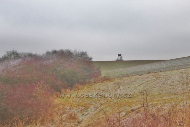 Písečná - posed v poli pod Hůrou