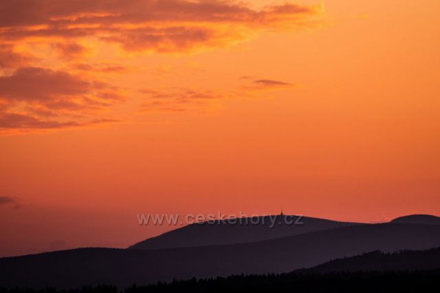 Západ slunce nad Černou horou.