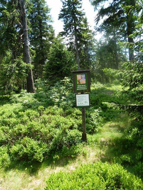 Označení hranice NPR Bukačka