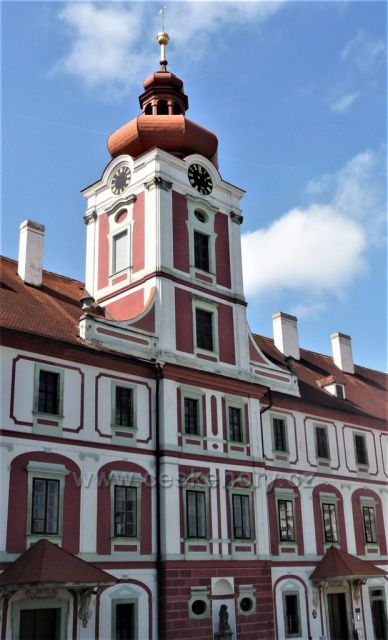 Zámek Mnichovo Hradiště - detail věže