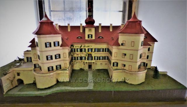 Model zámku Jezeří