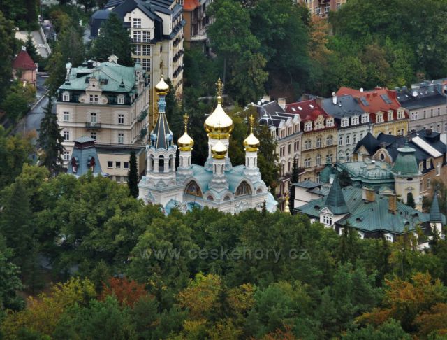 Shlížení na Karlovy Vary
(Chrám sv. apoštolů Petra a Pavla)