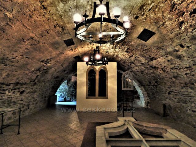 Gotický hrad v Kadani