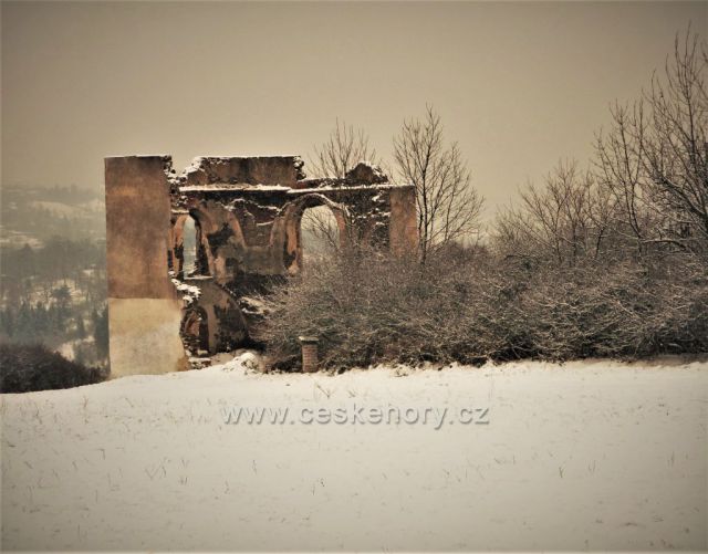 Viniční lis v zimě