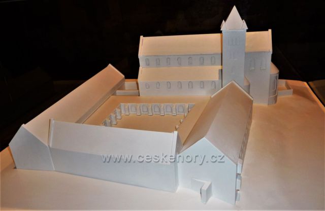 Model kláštera benediktinek v Teplicích v Čechách