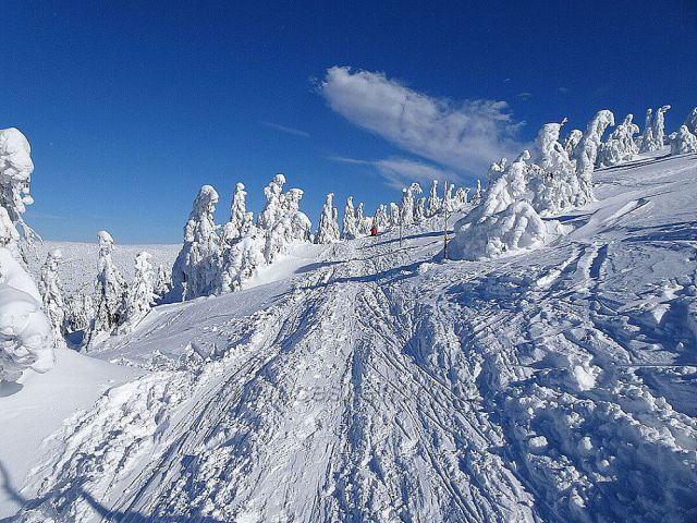 Krkonoše-z Lysé hory na Sněžné jámy