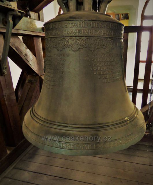 Zvon v městské věži
v Chomutově