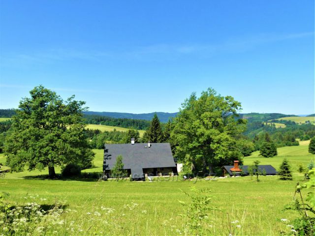Pohled z úbočí Hřebínku k masivu Bukové hory