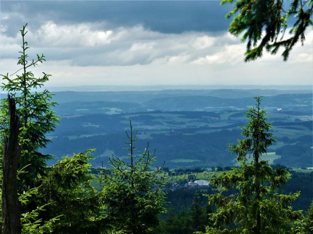 Pohled z úbočí Suchého vrchu k Žamberku