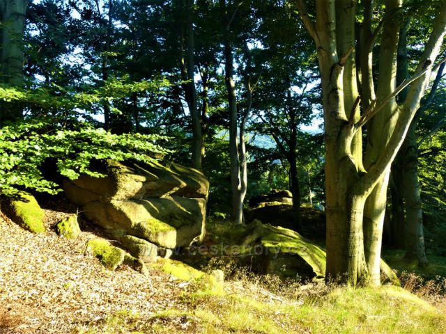 Skalní útvar nad Bartlovo boudou