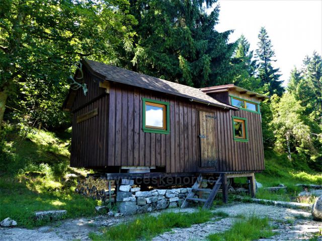 Bornehaus u Kůrovcové cesty vedle studánky U kůrovce.