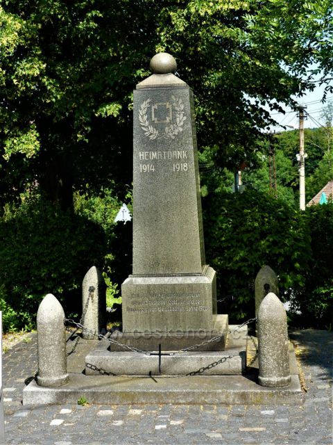 Bílý Potok - Pomník obětem 1.světové války.