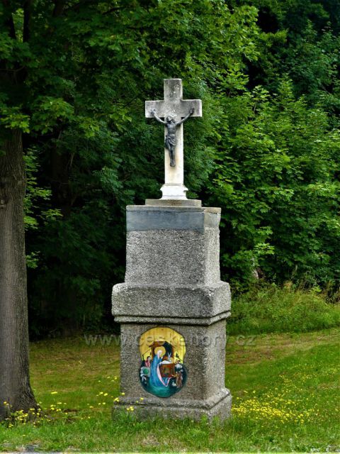 Bílý Potok - Kříž u odpočinkového místa