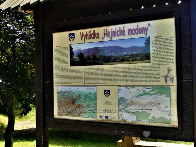 Lázně Libverda - Panel Vyhlídka Hejnické madony.