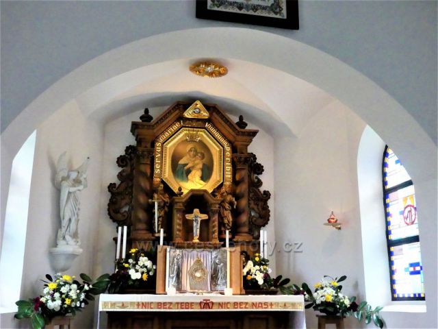 Bohdašín. Interiér Betlémské kapličky v Rokoli.