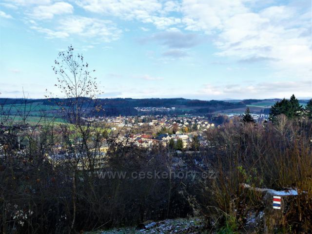 Letohrad - pohled od kaple sv. Jana Nepomuckého na město