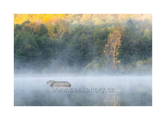 Šolcův rybník - mlhavé ráno