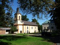 Kostel v areálu zámku Stránov (Jizerní vtelno)
