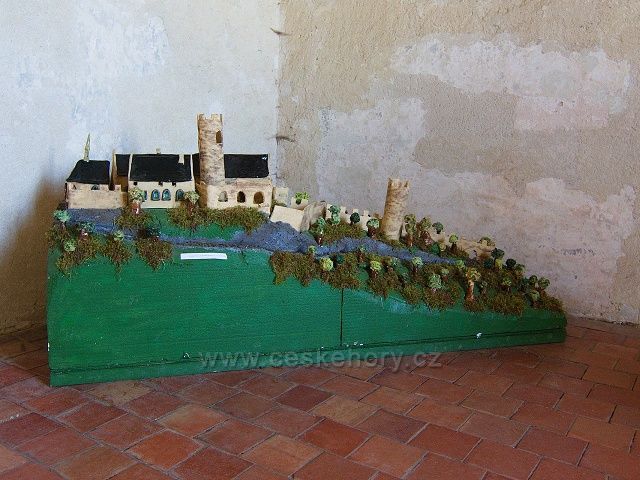 Model hradu Bezděz.