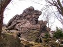 rozhledna Jeřabina a skály okolo
