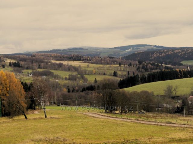 Vrchní Orlice - pohled do údolí Divoké Orlice.