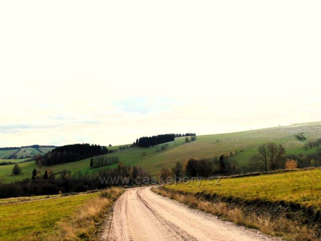 Vrchní Orlice - pohled k úbočí vrchu Polom