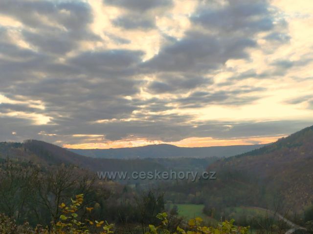 Lanšperk - pohled k Ústí nad Orlicí