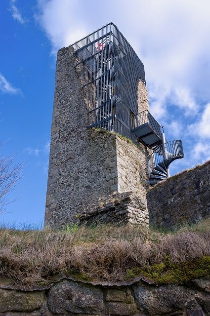 Zřícenina hradu Orlík nad Humpolcem, vyhlídková věž