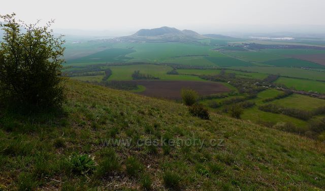 Výhled z vrchu Milá