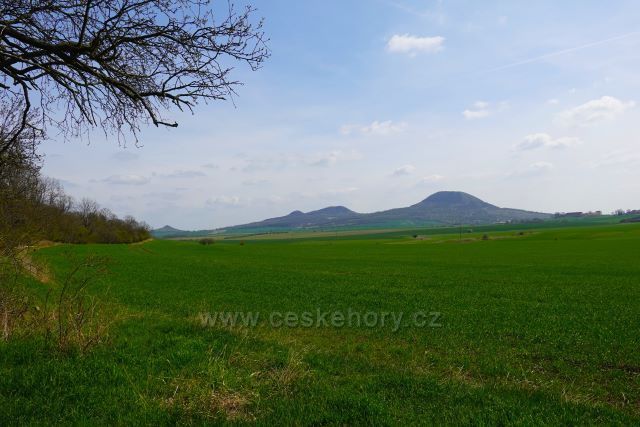 Lounské kopce od vrchu Milá