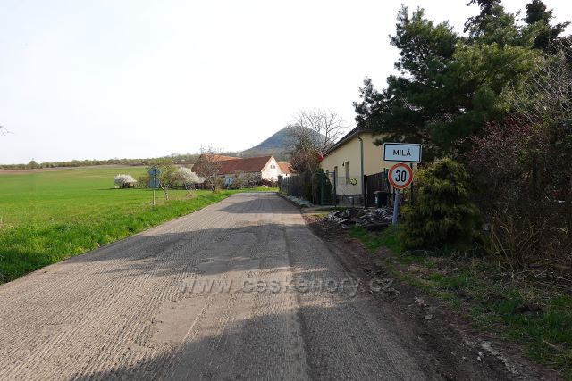 Obec Milá pod vrchem Milá