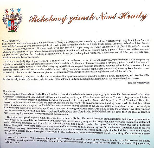 Nové Hrady
rokokový zámek