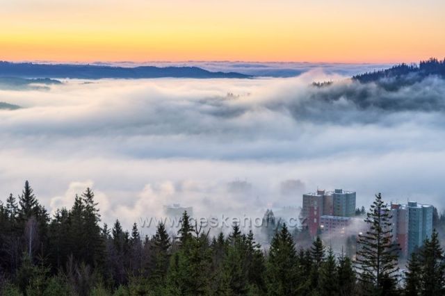 Inverse v Tanvaldu focená z Malého Špičáku