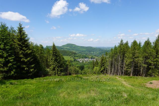 Výhled z rozhledny Kohlhaukuppe – Wettinturm