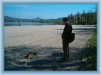 Jezero Chmelař - koupaliště