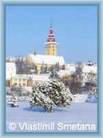 Moravské Budějovice - Chrám sv. Jiljí v zimě
